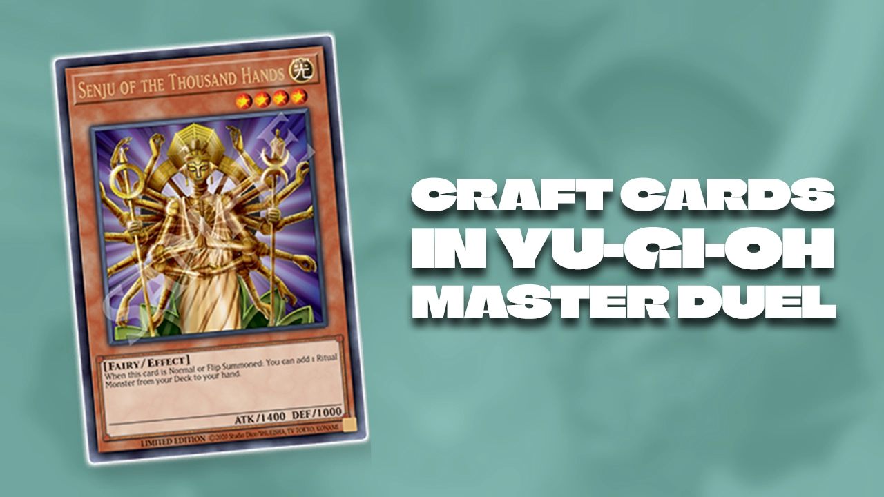 how to craft cards in yugioh master duel