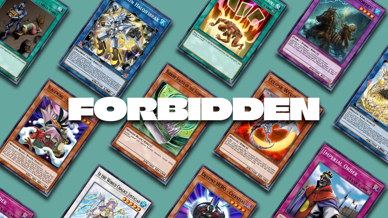 forbidden yugioh cards