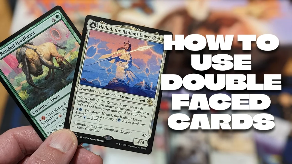 how to use double faced cards