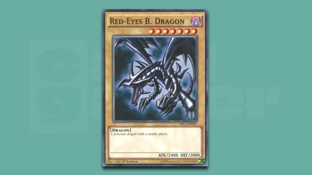 red eyes black dragon yugioh card