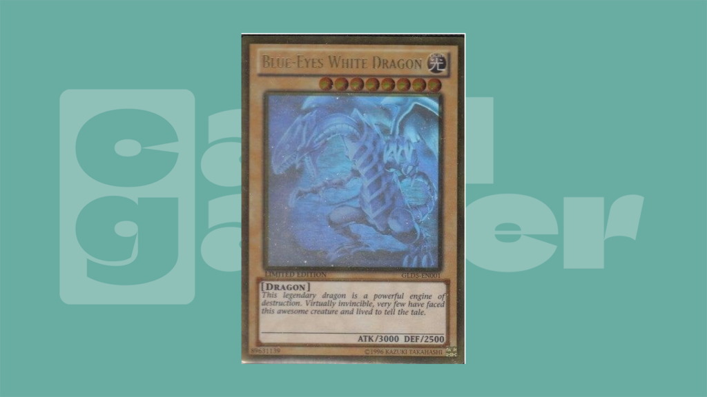 Blue-Eyes White Dragon (Haunted Mine Gold Ghost Rare)