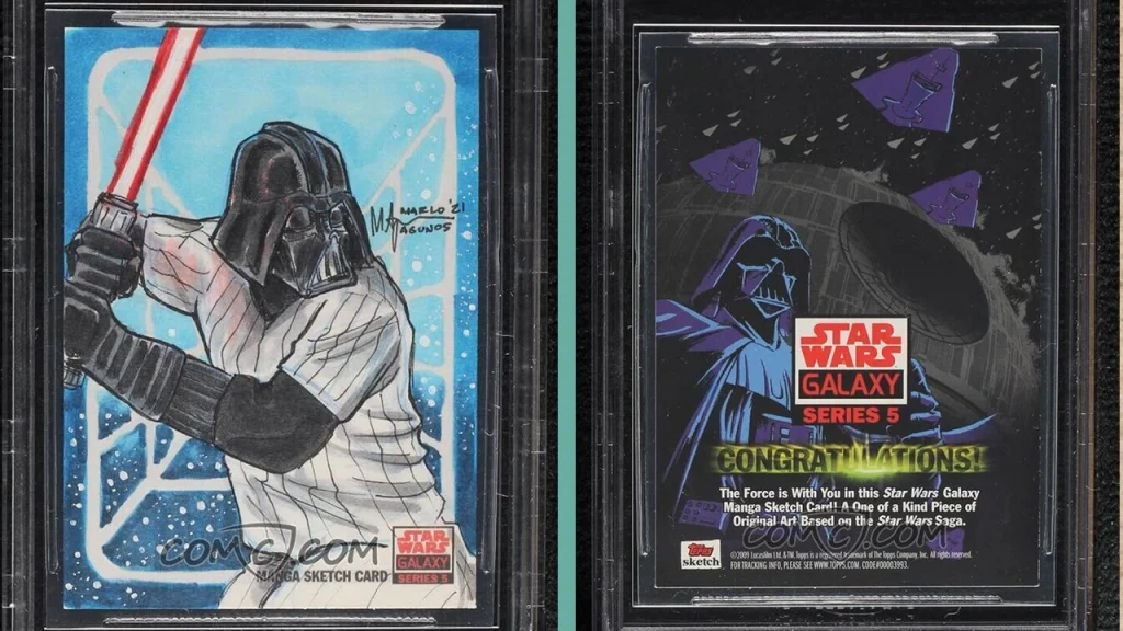 Star Wars Galaxy: Series 5 - Darth Vader Baseball Manga Sketch Card