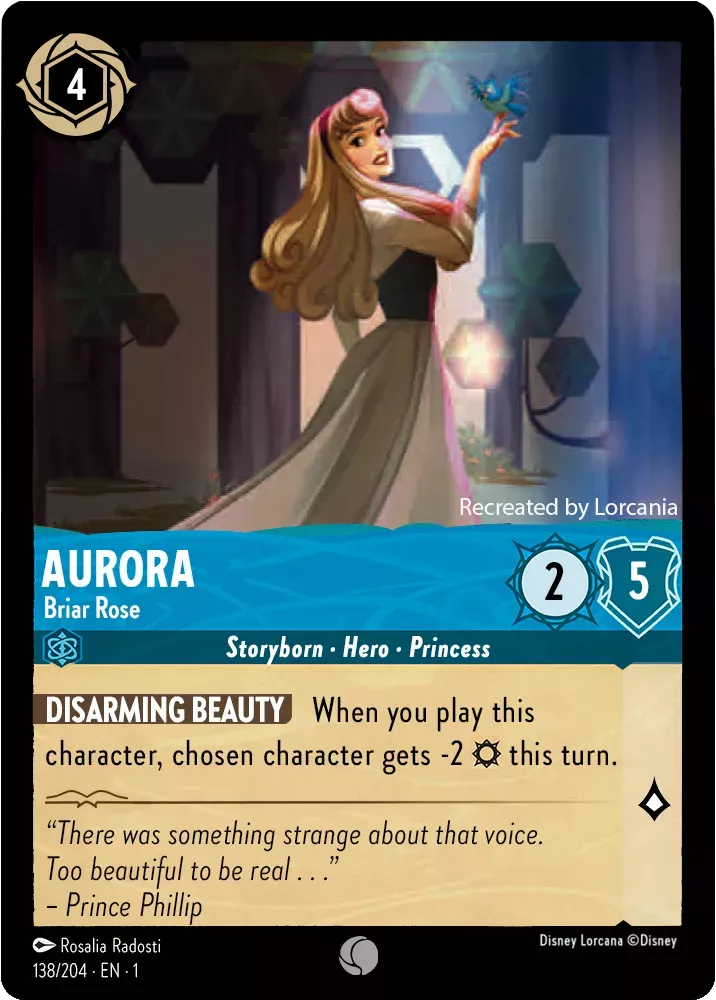 aurora briar rose lorcana card