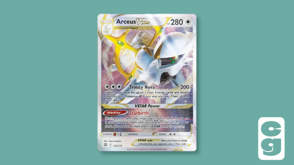 Arceus V STAR - Metal Pokemon Card