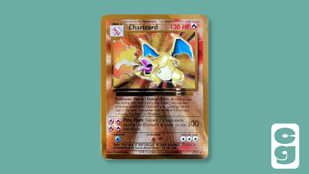 Charizard - Metal Pokemon Card