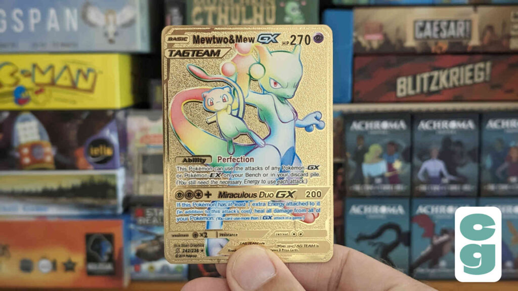 Gold Mewtwo and Mew GX