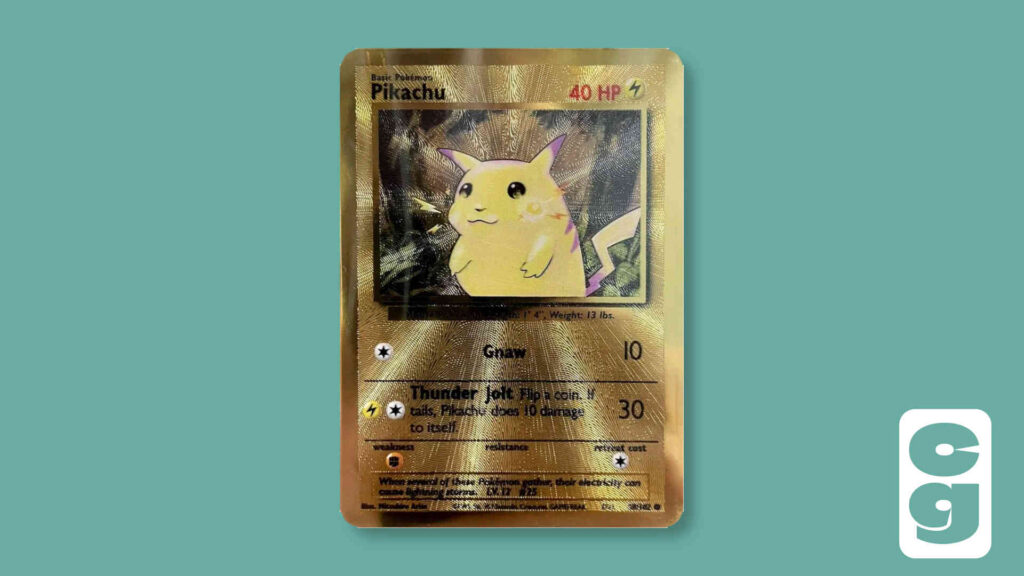 Pikachu - Metal Pokemon Card