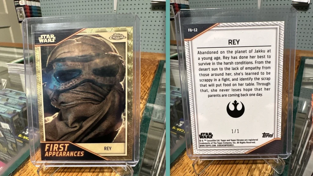2023 Star Wars Topps Chrome First Appearances Rey Superfractor