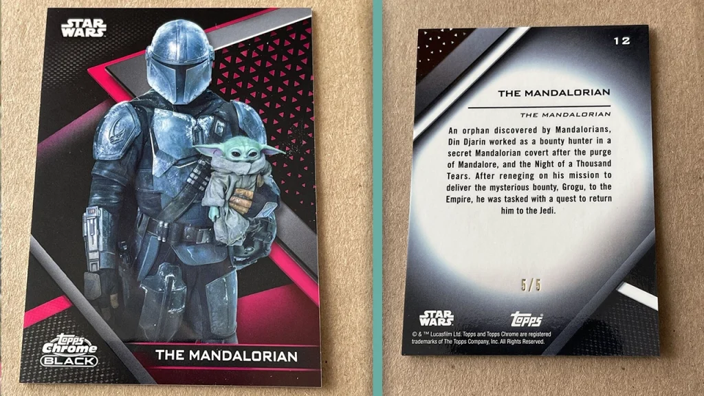 Star Wars Finest - The Mandalorian Red Refractor 1/5