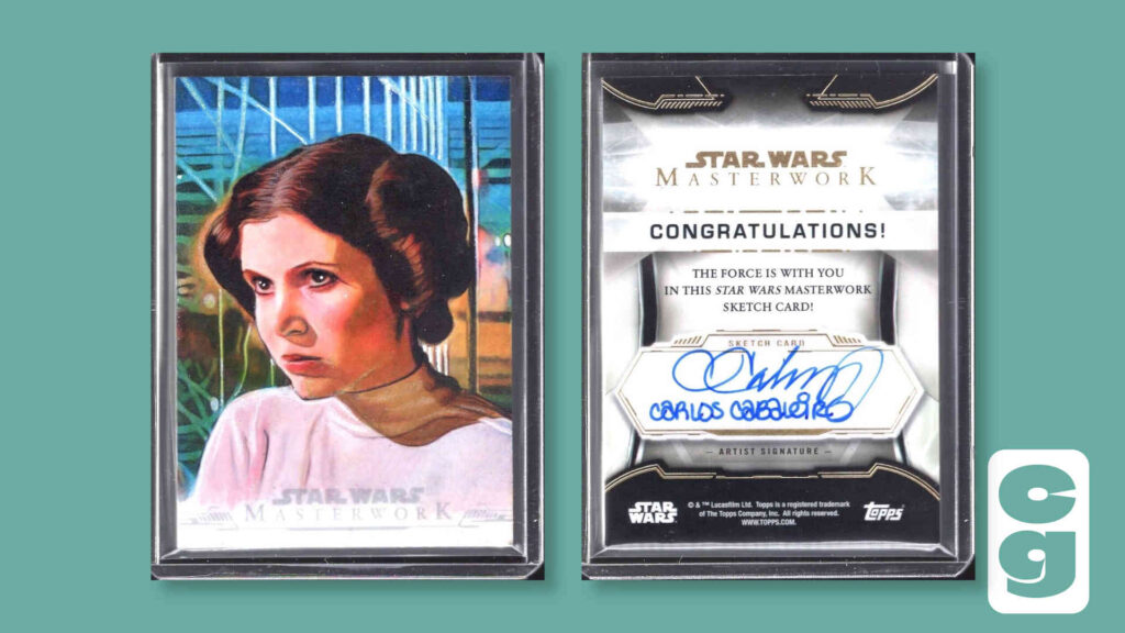 Topps Star Wars - Princess Leia Signed Sketch Art Card