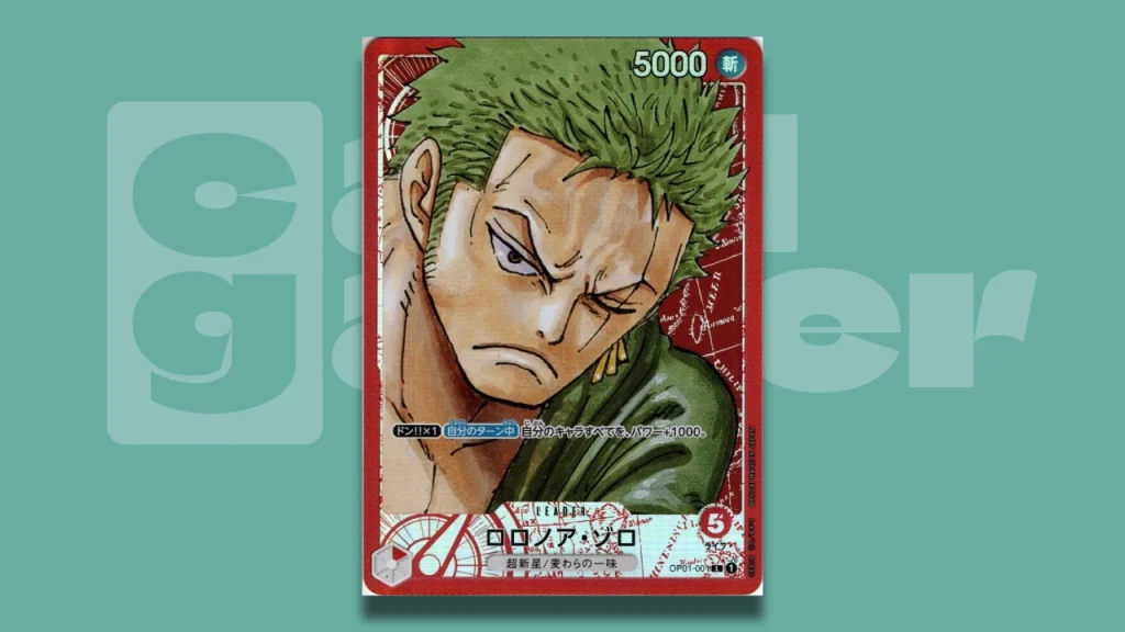 Roronoa Zoro - OP01-025 - Super Rare (Alt Art) – One Piece Singles