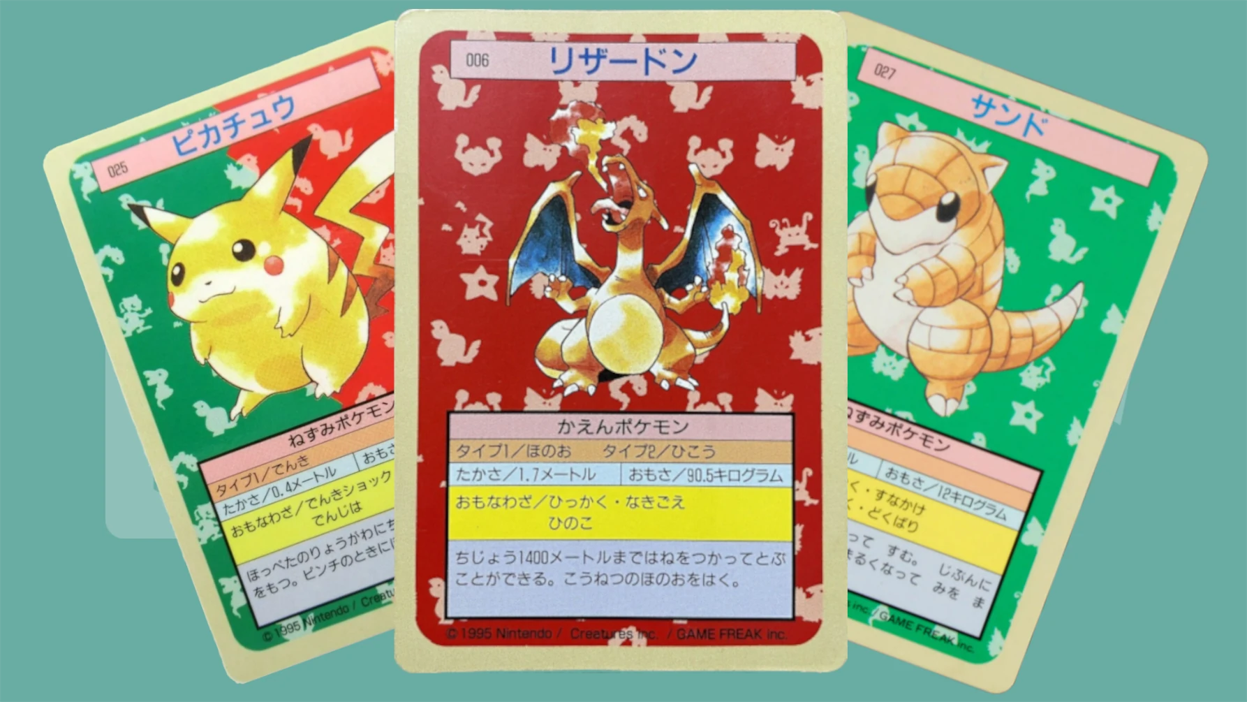 High-Quality Artwork For Red, Blue, And Green Pokemon TCG Cards