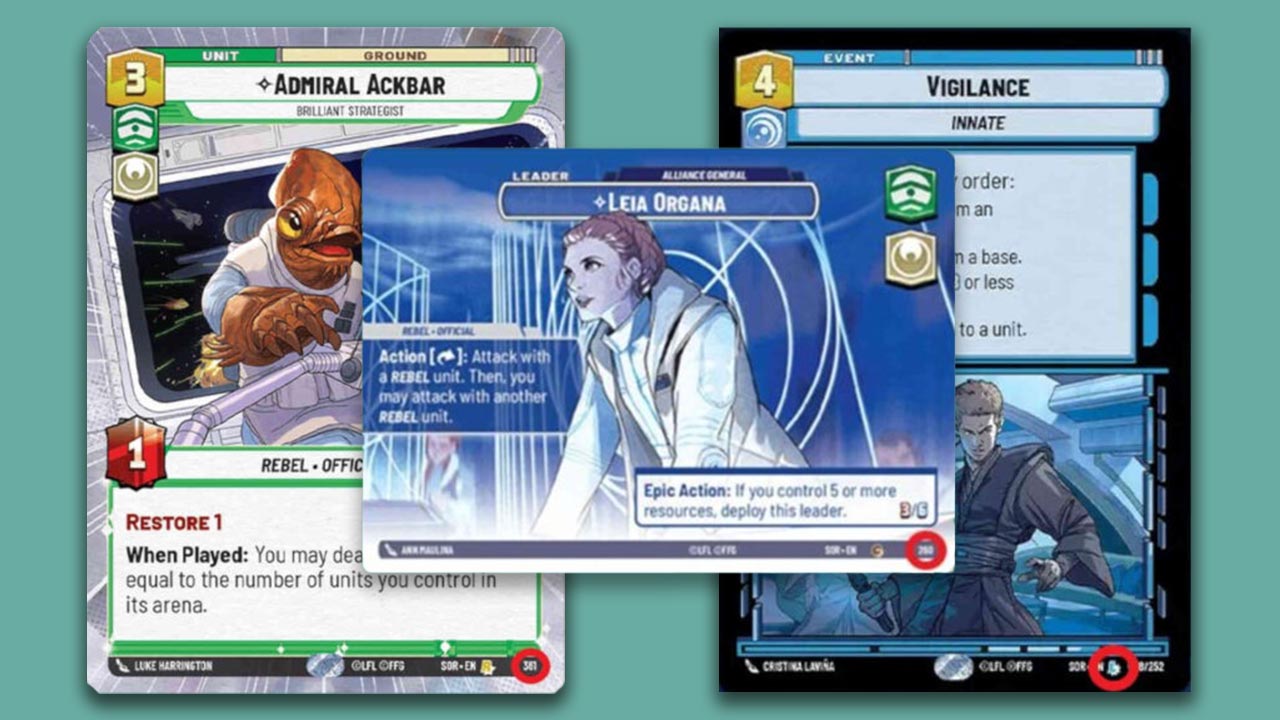 Contents of Star Wars: Unlimited Booster Packs Revealed