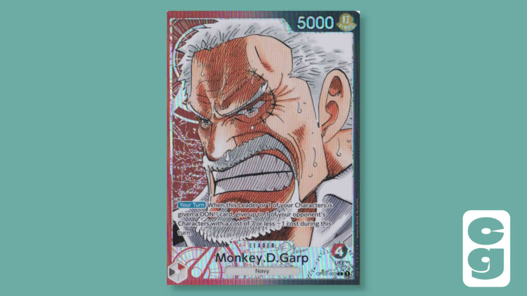 10 Most Valuable One Piece OP-02 Cards - Monkey D Garp