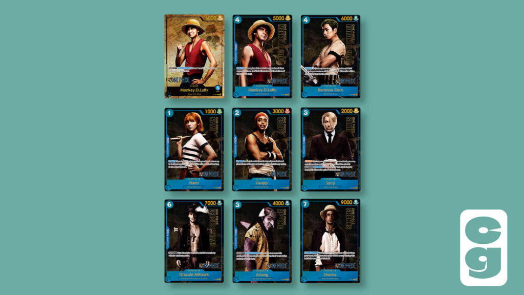 One Piece Live Action Card Set - One Piece Card Game Netflix Series Cards