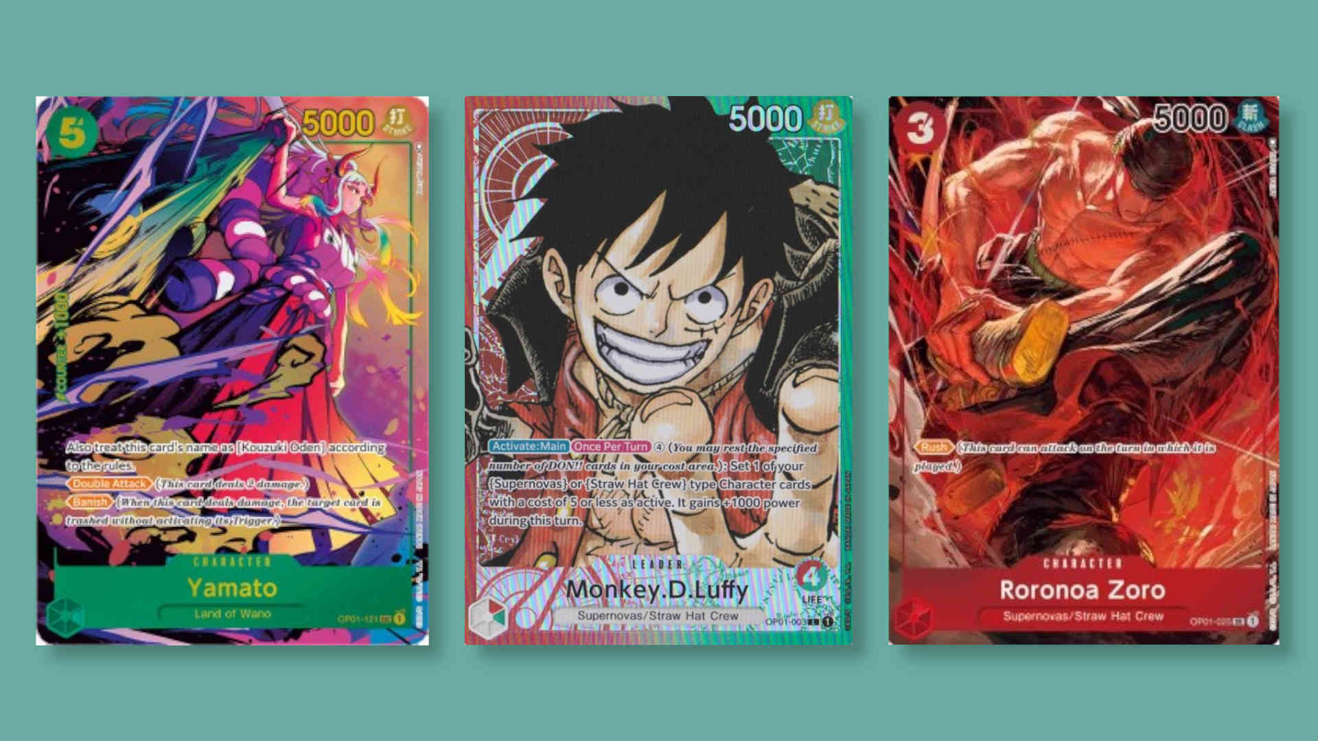 One Piece OP01 Cards