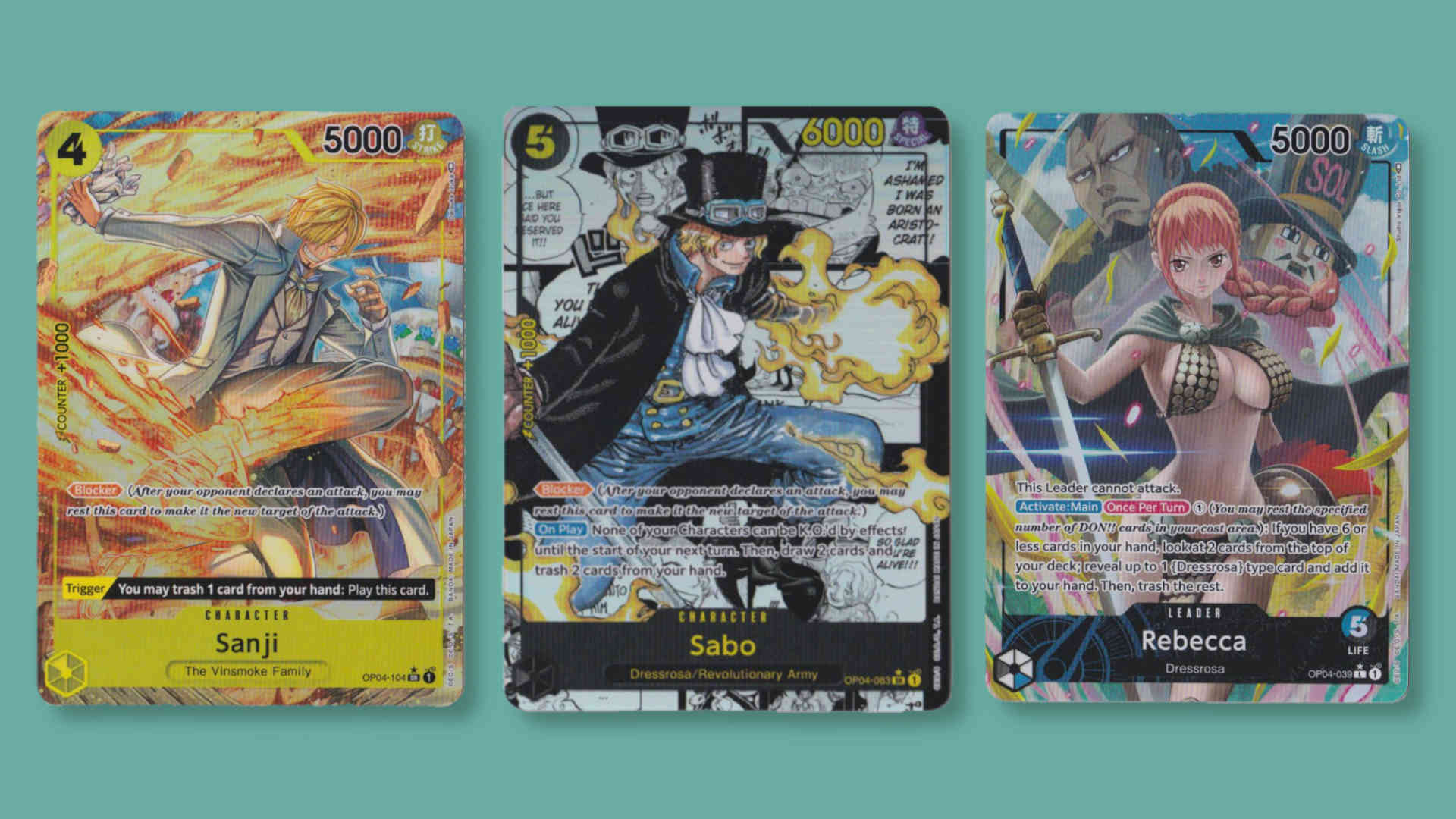 One Piece OP04 Cards
