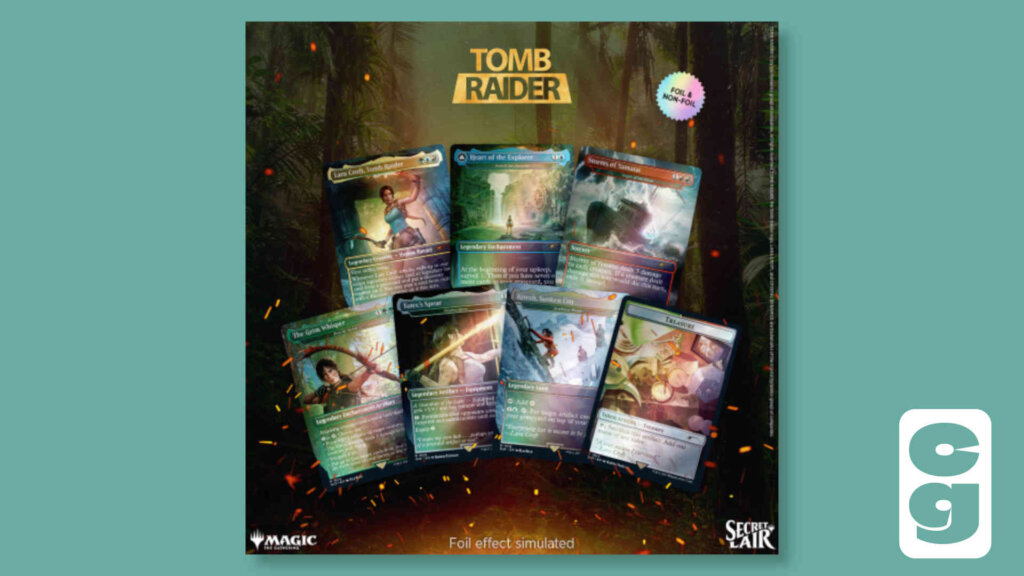 Tomb Raider Secret Lair Drop Cards
