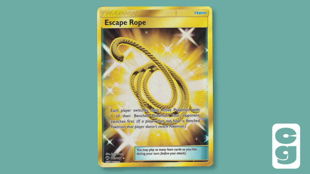 Pokemon Gold Card - Escape Rope 163