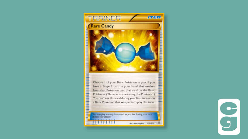 Pokemon Gold Card - Rare Candy 105