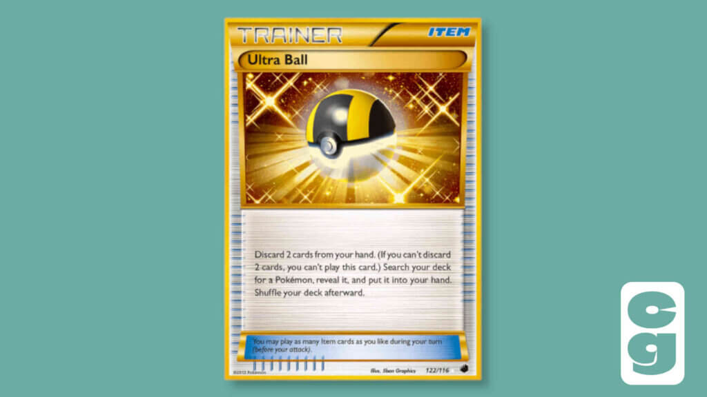 Pokemon Gold Card - Ultra Ball 122