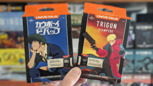 Cowboy Bebop and Trigun Stampede UniVersus Decks