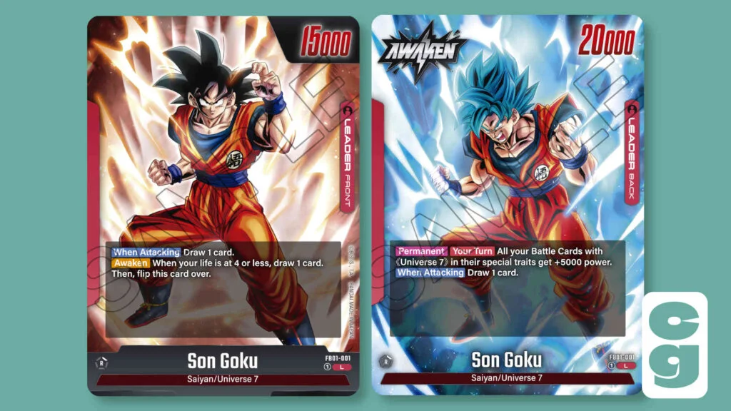 Dragon Ball Fusion World Leader Cards