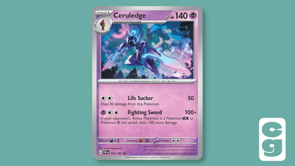 Pokemon Ceruledge Standard Card