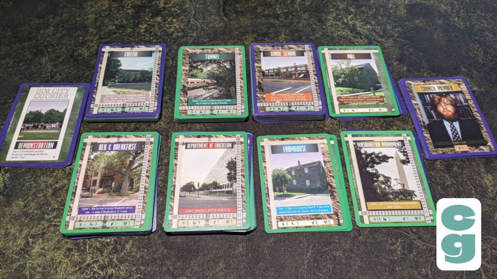 Sim City Card Types