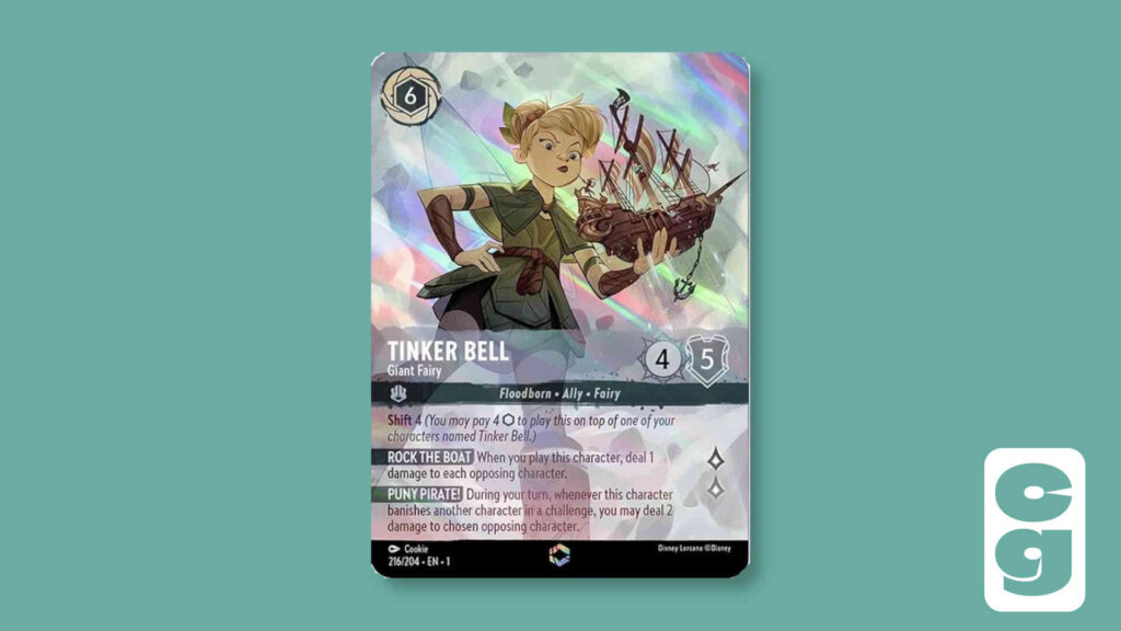 Tinker Bell - Giant Fairy Enchanted Lorcana Card