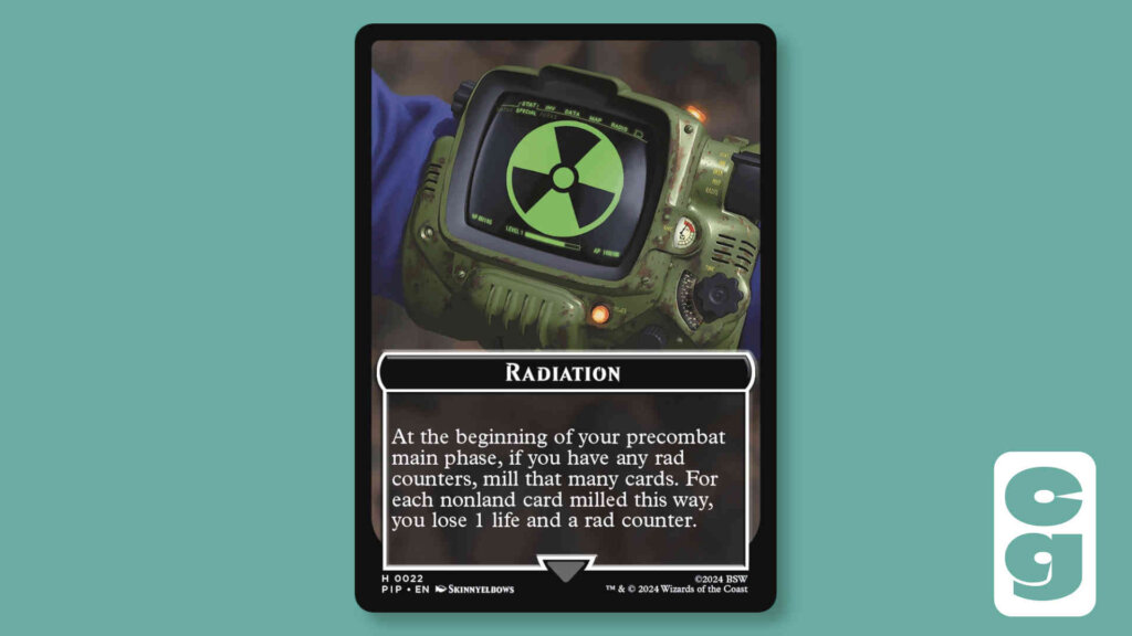 Radiation Helper Card - MTG Fallout