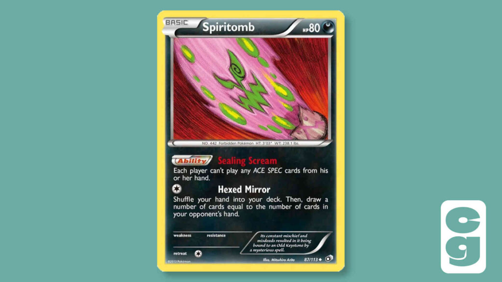 Pokemon Spiritomb Card