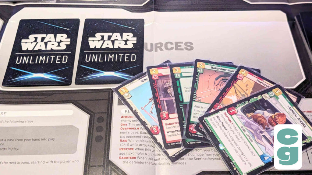 Star Wars Unlimited Resources and Hand