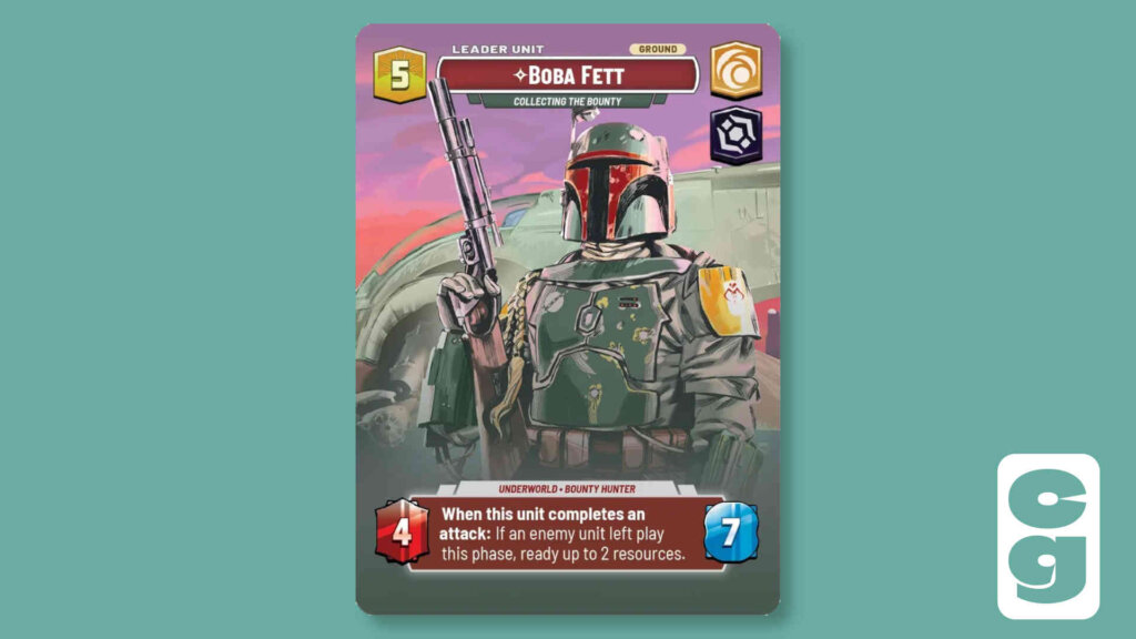 Star Wars Unlimited Boba Fett Unit Side