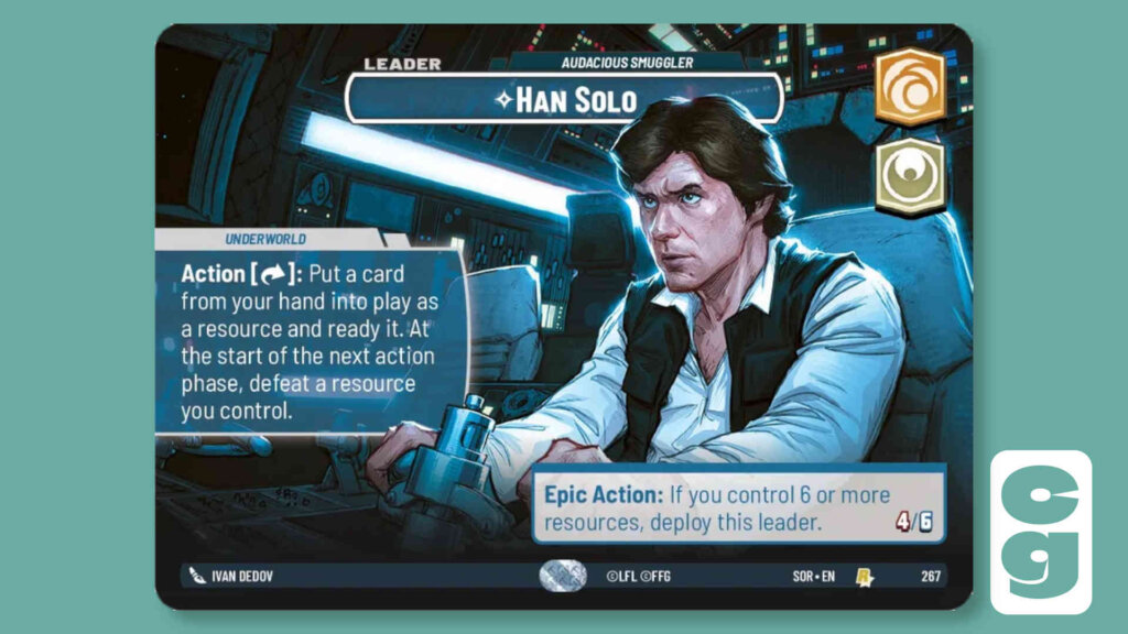 Star Wars Unlimited Han Leader Side