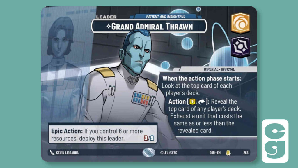 Star Wars Unlimited Thrawn Leader Side
