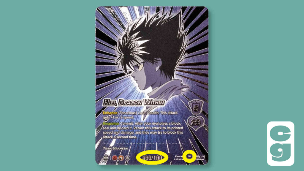UniVersus Chrome Rare Card - Hiei, Dragon Within