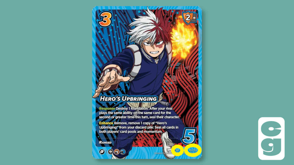 UniVersus Secret Rare Card - Hero's Upbringing