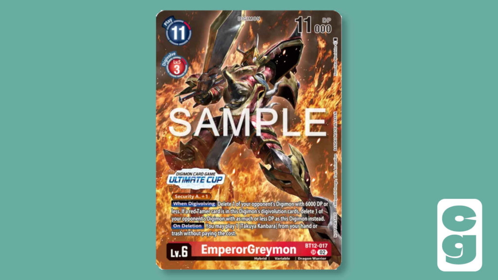 Digimon Emperor Greymon BT12-017