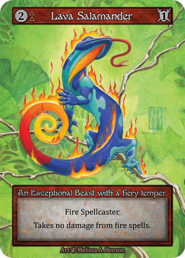Lava Salamander - Sorcery Contested Realm