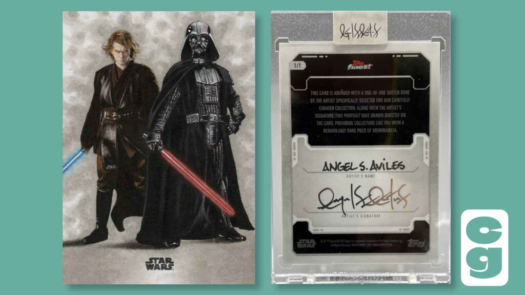 Star Wars Anakin and Vader Sketch Card