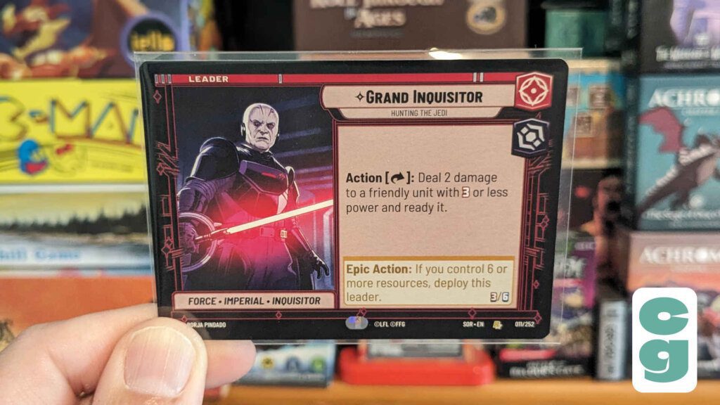 Star Wars Unlimited Grand Inquisitor Leader Card Front