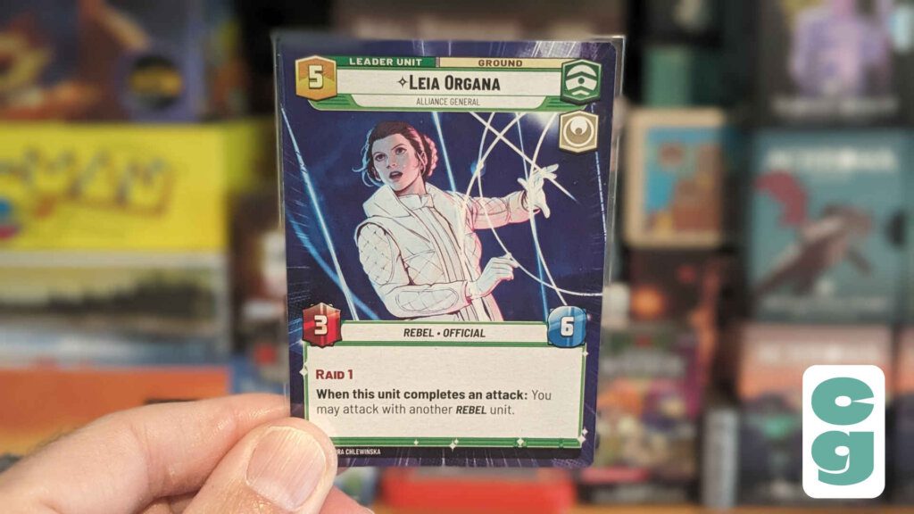 Star Wars Unlimited Leia Organa Leader Card Back