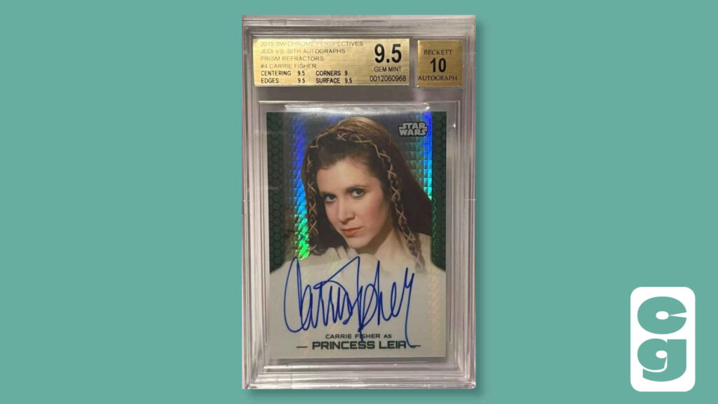 Star Wars Carrie FIsher Autograph Card