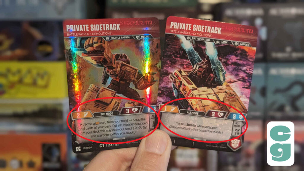 Private Sidetrack Card Abilities and Stats