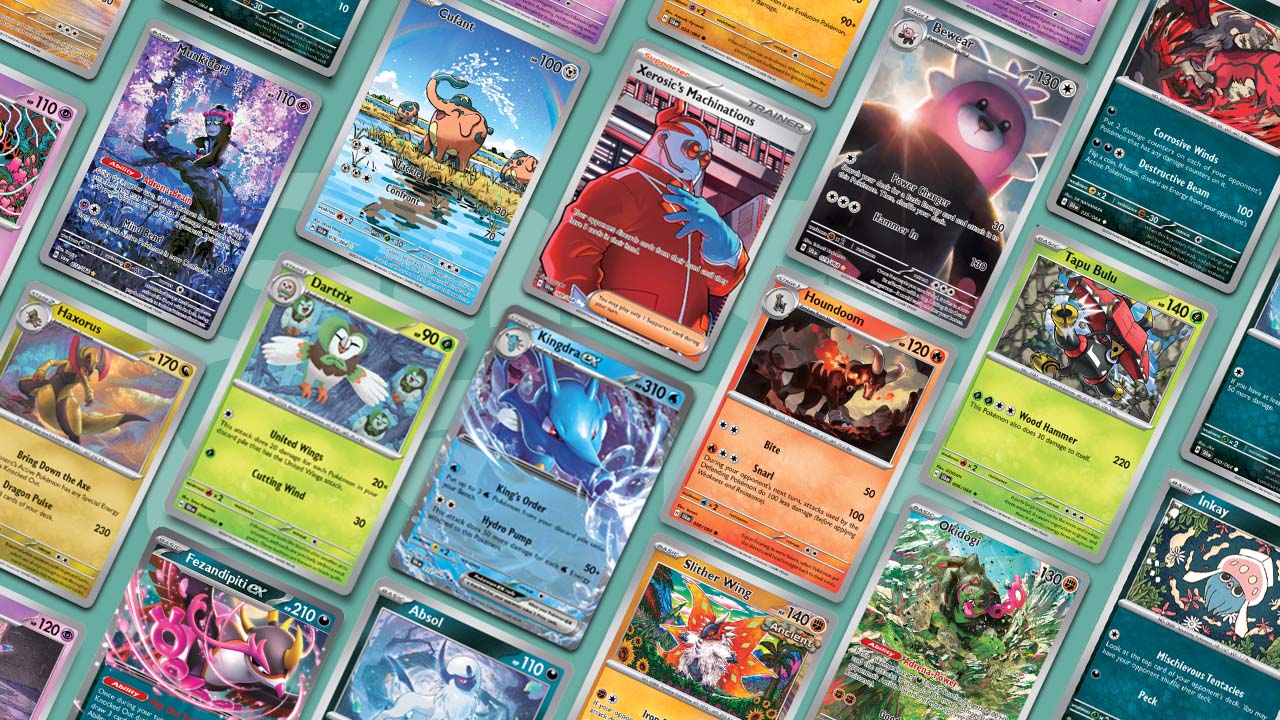 A selection of Pokemon Shrouded Fable cards