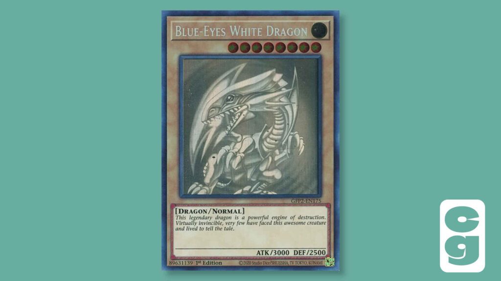 Blue-Eyes White Dragon Ghost Rare