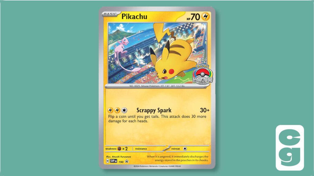 Pikachu Worlds 2024 Promo Card