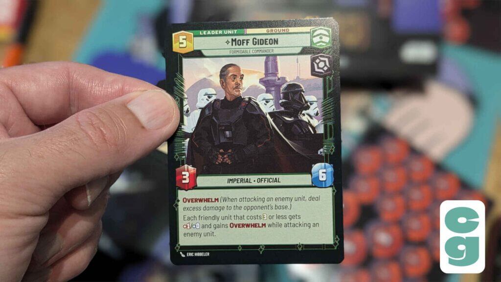 Moff Gideon Card Unit Side