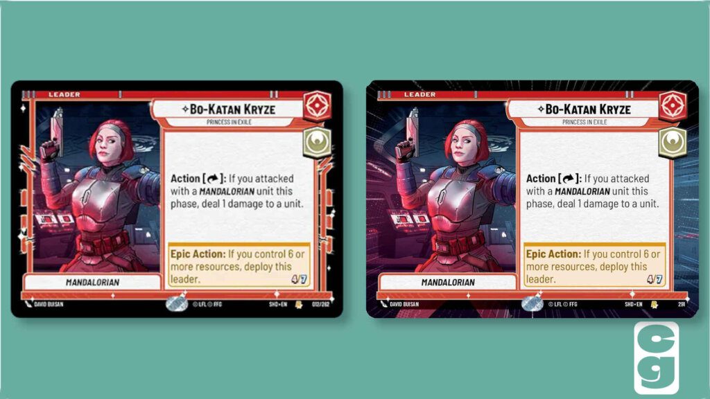 Bo-Katan Kryze Princess in Exile Standard vs Hyperspace Leader